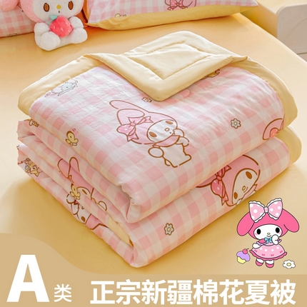 91家纺网 家纺一手货源 找家纺 （总）晓时候 2025新款正版授权三丽鸥水洗棉夏被新疆棉花被夏凉被空调薄被子
