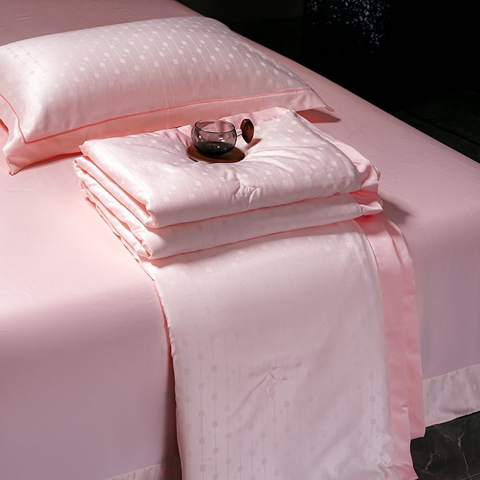 91家纺网 家纺一手货源 找家纺 （总）2025新款格利亚天丝提花夏被四件套