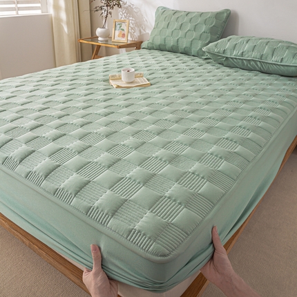 91家纺网 家纺一手货源 找家纺 （总）源舍家纺 2025新款A类水洗棉夹棉床笠