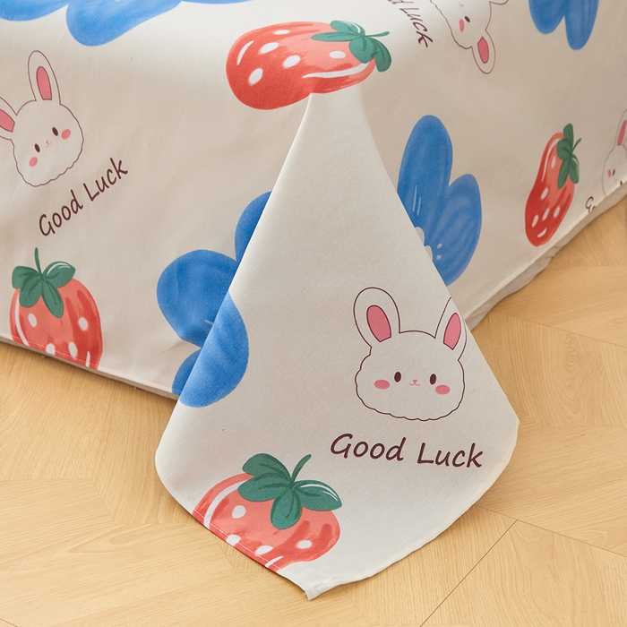 91家纺网 家纺一手货源 找家纺 棉乐町家居 2025新款锦柔老粗布床单老粗布凉席三件套 暖心