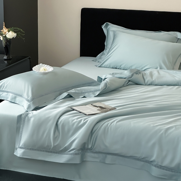 91家纺网 家纺一手货源 找家纺 （总）云栖家居 2025天丝棉镂空四件套-星光蝶语