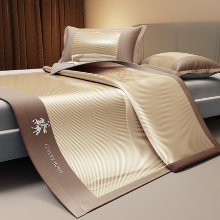 卡初家居（原微来） 2026夏季轻柔丝系列冰丝席 素雅咖