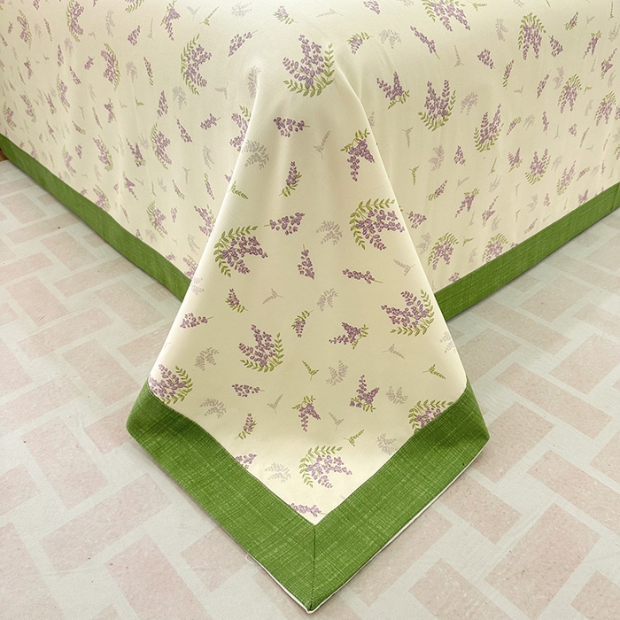 91家纺网 家纺一手货源 找家纺 蓝邻家纺 2025新款100%新疆原棉粗布小清新拼角工艺款系列单床单 宣花