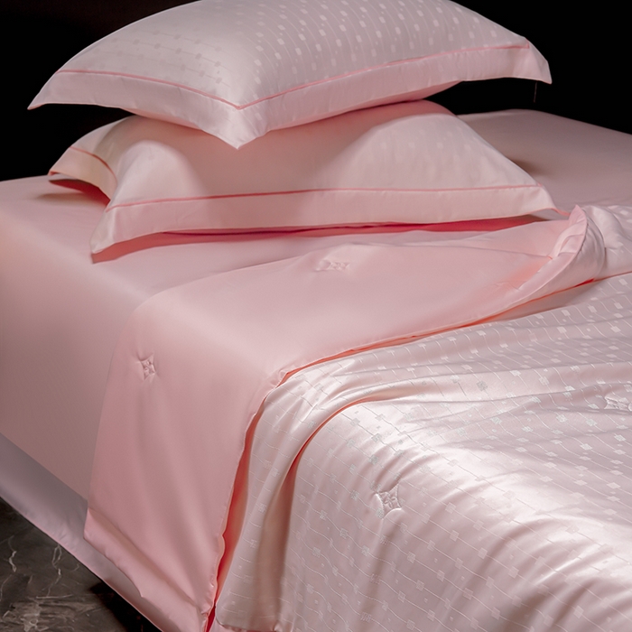 91家纺网 家纺一手货源 找家纺 （总）2025新款格利亚天丝提花夏被四件套