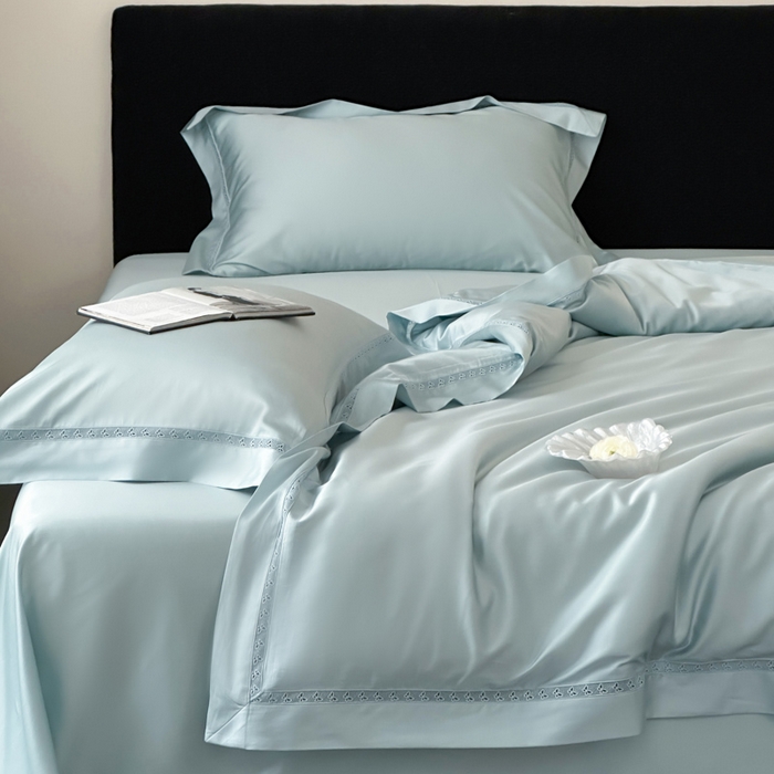 91家纺网 家纺一手货源 找家纺 （总）云栖家居 2025天丝棉镂空四件套-星光蝶语