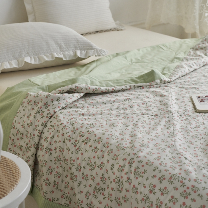 91家纺网 家纺一手货源 找家纺 维洋家纺 2025新款里外全棉印花棉花夏凉被 苏颖