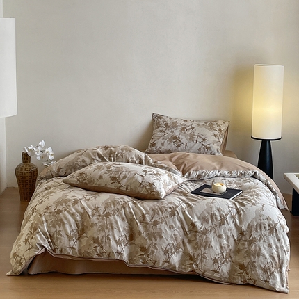 简家居 2025新款60支色织空气感大提花四件套系列 映秋