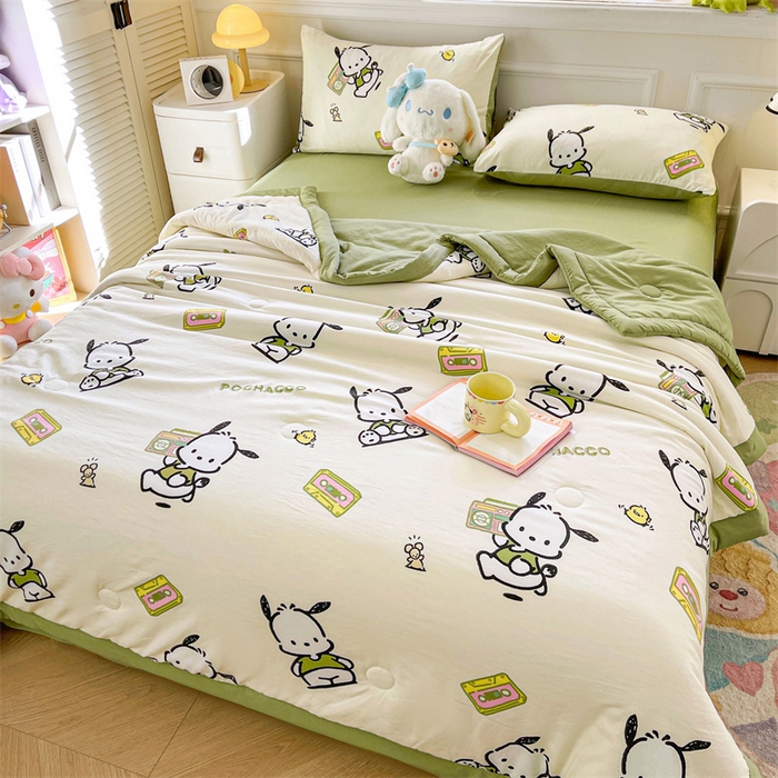 91家纺网 家纺一手货源 找家纺 （总）晓时候 2025新款正版授权三丽鸥水洗棉夏被新疆棉花被夏凉被空调薄被子