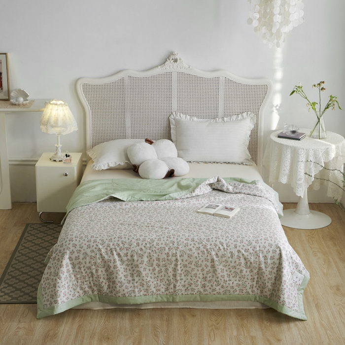 91家纺网 家纺一手货源 找家纺 维洋家纺 2025新款里外全棉印花棉花夏凉被 苏颖