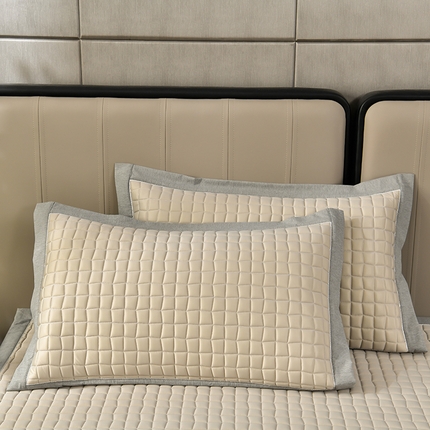 91家纺网 家纺一手货源 找家纺 （总）小牛席业 2025新款加厚款-小冰块乳胶枕套（宽包边）凉枕套夏天枕套冰丝枕套竹枕套藤枕套冰藤枕套