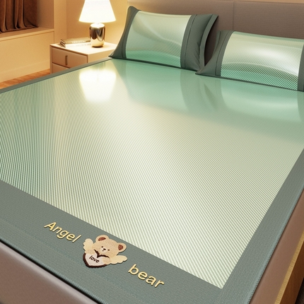 91家纺网 家纺一手货源 找家纺 （总）卡初家居（原微来） 2025 夏季轻柔丝系列冰丝席——欢乐熊系列