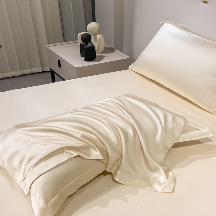 91家纺网 家纺一手货源 找家纺 涵宸2025新款天丝TM纯色-单枕套 单枕套-奶昔