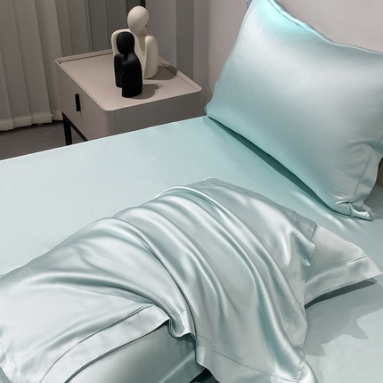 涵宸2025新款天丝TM纯色-单枕套 单枕套-碧海绿