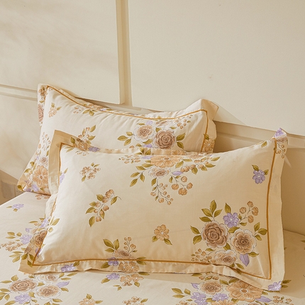 91家纺网 家纺一手货源 找家纺 （总）名优家纺 2024新款13374全棉印花系列单枕套