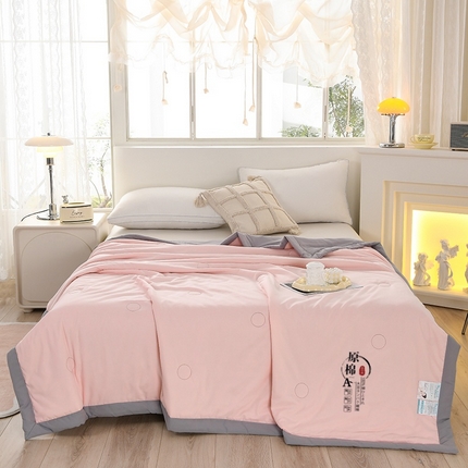 91家纺网 家纺一手货源 找家纺 （总）易展家居 2025年新款水洗棉原棉夏被