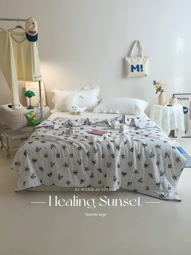 91家纺网 家纺一手货源 找家纺 维洋家纺 2025升级21%大豆新款A类牛奶丝针织夏被（四周踩棉）软糯凉感夏被空调被 魔法师