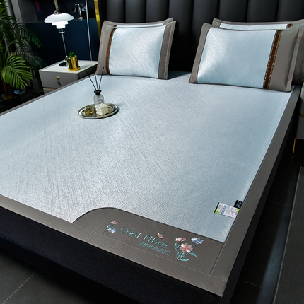 91家纺网 家纺一手货源 找家纺 （总）小牛席业 2025新款超精密冰丝席-小斜纹系列凉席藤席冰藤席冰丝席竹席草席空调席乳胶席豆豆席