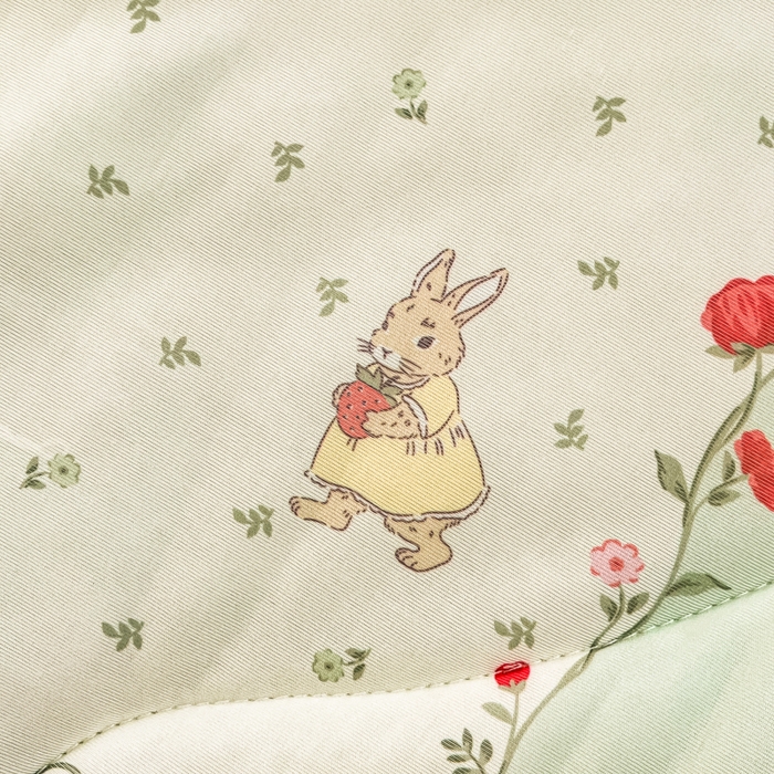 91家纺网 家纺一手货源 找家纺 维洋家纺 2025（专版花型）A类凉感丝夏被 凉感夏凉被双面加倍透气（四周踩棉） 丛林米兔