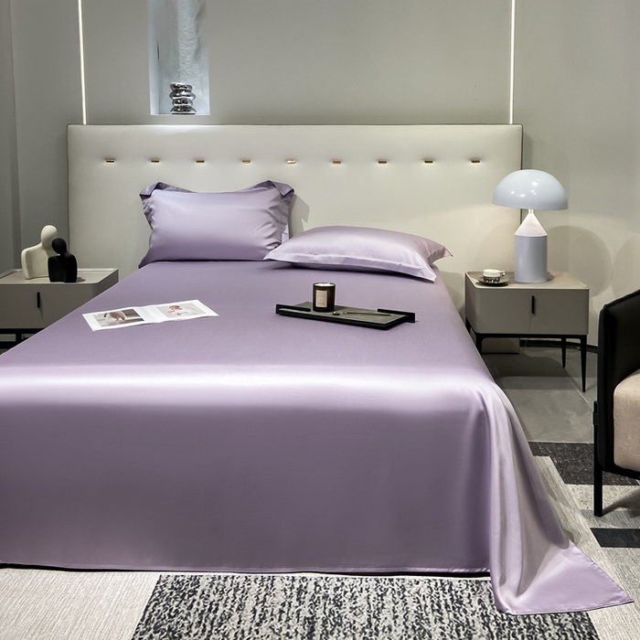 91家纺网 家纺一手货源 找家纺 涵宸2025新款天丝TM纯色-单床单 单床单-淡雅紫