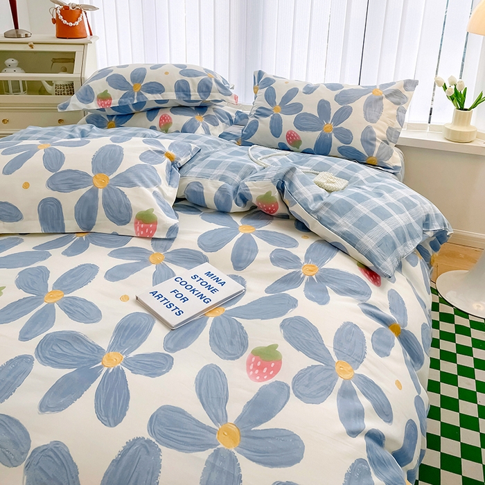 91家纺网 家纺一手货源 找家纺 金盛纺 2025新款13372全棉系列四件套 风灵玉秀