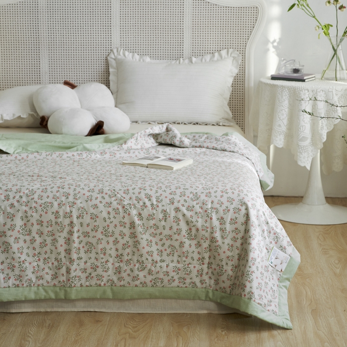 91家纺网 家纺一手货源 找家纺 维洋家纺 2025新款里外全棉印花棉花夏凉被 苏颖