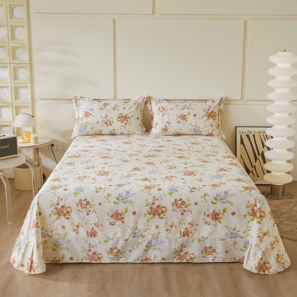 91家纺网 家纺一手货源 找家纺 （总）名优家纺 2024新款13374全棉印花系列单床单支持一件定制