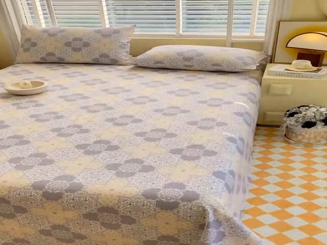 91家纺网 家纺一手货源 找家纺 悦织湾家纺 2025华夫格全棉单床单 华夫格-啊莲娜