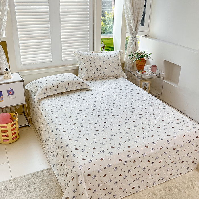 91家纺网 家纺一手货源 找家纺 锦罗绣 2025新款A类全棉双层纱单床单 浪漫独角兽