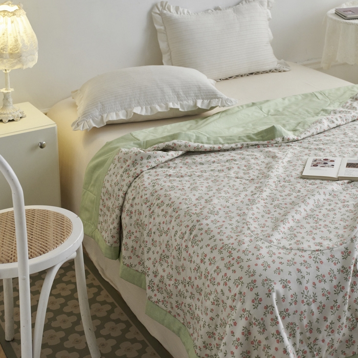 91家纺网 家纺一手货源 找家纺 维洋家纺 2025新款里外全棉印花棉花夏凉被 苏颖