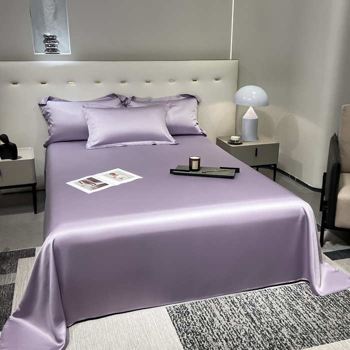 91家纺网 家纺一手货源 找家纺 涵宸2025新款天丝TM纯色-单床单 单床单-淡雅紫