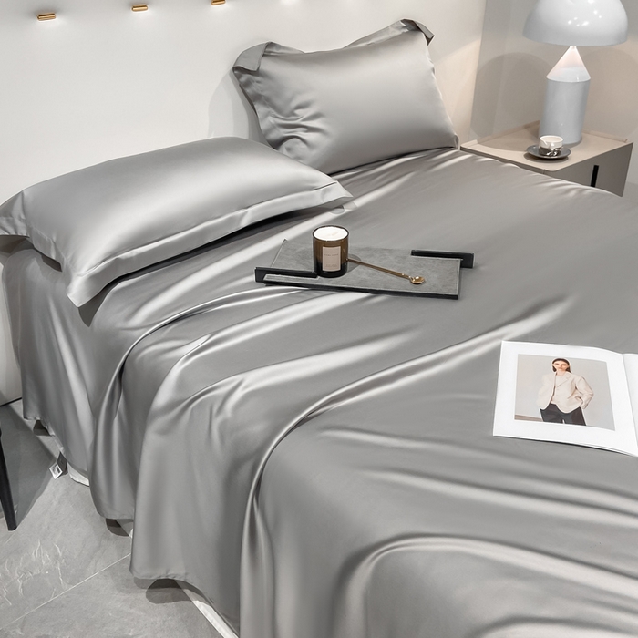 91家纺网 家纺一手货源 找家纺 涵宸2025新款天丝TM纯色-单枕套 单枕套-都市灰