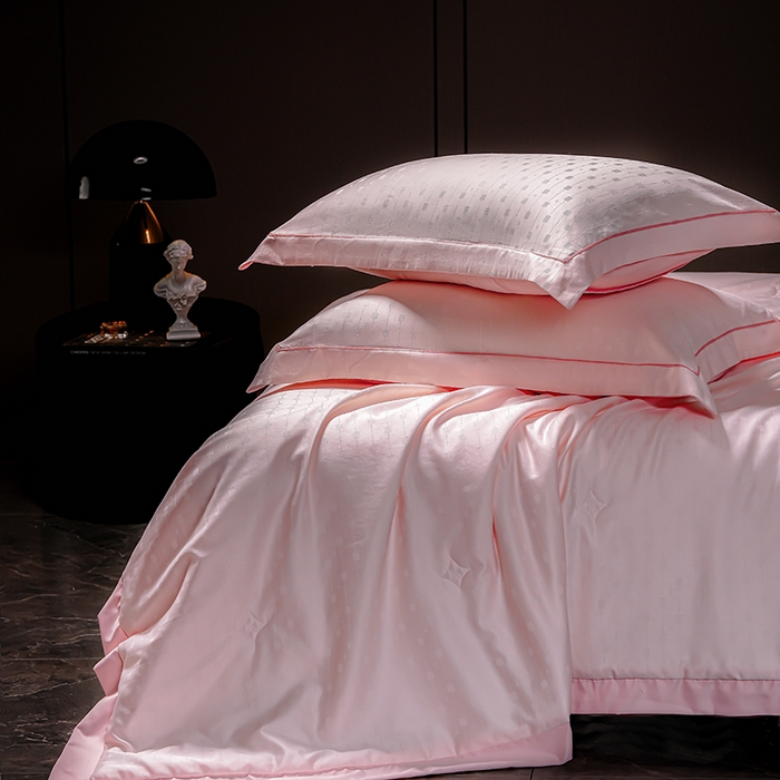 91家纺网 家纺一手货源 找家纺 （总）2025新款格利亚天丝提花夏被四件套