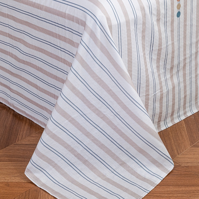 91家纺网 家纺一手货源 找家纺 锦罗绣 2025新款A类全棉双层纱单床单 寄羽