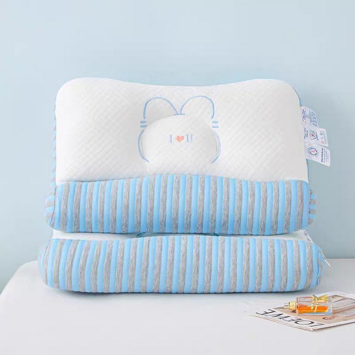 91家纺网 家纺一手货源 找家纺 （总） 畅新芯 2025新款舒适兔子刺绣情侣护颈枕