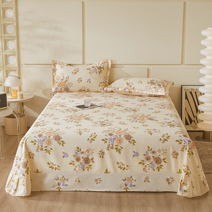 91家纺网 家纺一手货源 找家纺 （总）名优家纺 2024新款13374全棉印花系列单床单支持一件定制