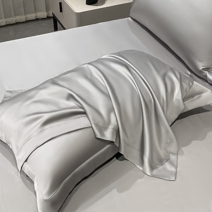 涵宸2025新款天丝TM纯色-单枕套 单枕套-都市灰