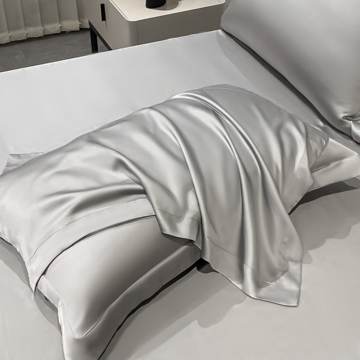 91家纺网 家纺一手货源 找家纺 涵宸2025新款天丝TM纯色-单枕套 单枕套-都市灰