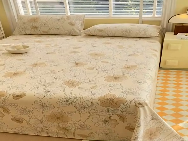 91家纺网 家纺一手货源 找家纺 悦织湾家纺 2025华夫格全棉单床单 华夫格-芳华