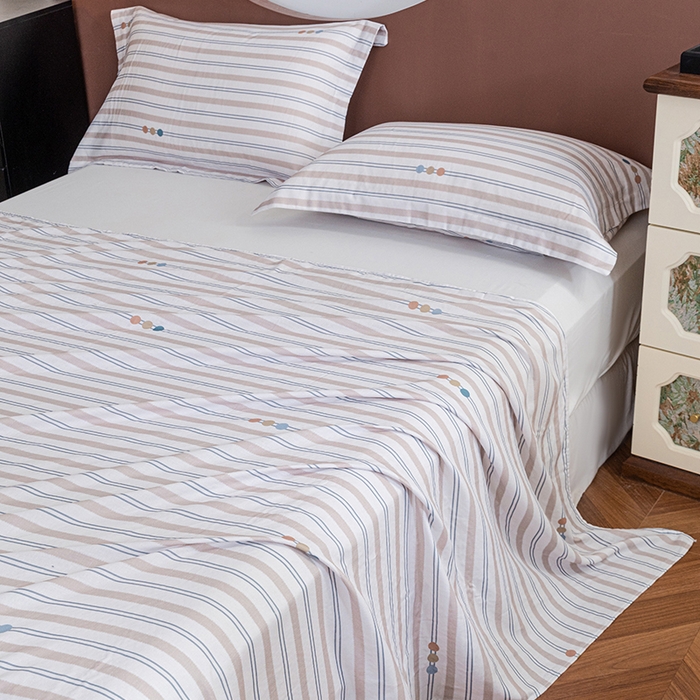 91家纺网 家纺一手货源 找家纺 锦罗绣 2025新款A类全棉双层纱单床单 寄羽