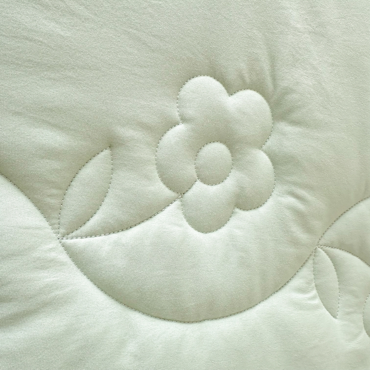 91家纺网 家纺一手货源 找家纺 芙绣家纺 2025新款针织棉绗缝夏被-莫奈花园 莫奈花园-艾绿