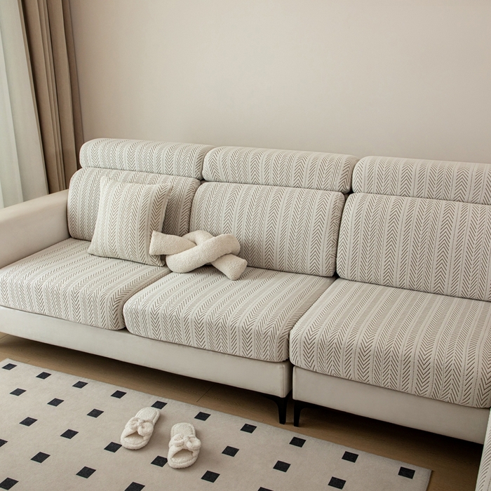 91家纺网 家纺一手货源 找家纺 沐沐 2026新款阳离子沙发笠沐熙浅灰