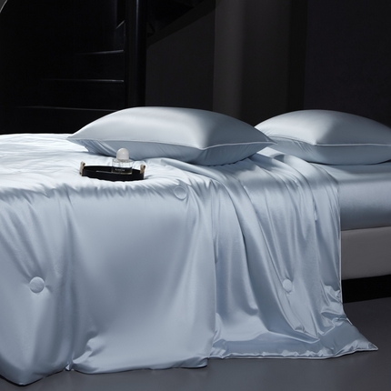 （总）优悦生活馆 2025新款凉感冰丝纯色夏被四件套-盛夏