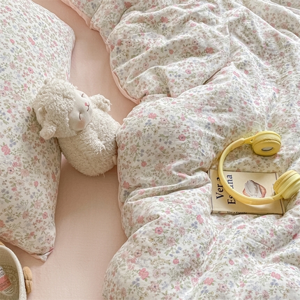 91家纺网 家纺一手货源 找家纺 （总）如约 2025新款A类全棉双层纱四件套