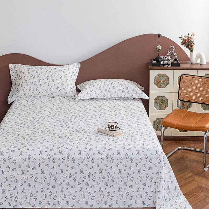 91家纺网 家纺一手货源 找家纺 锦罗绣 2025新款A类全棉双层纱单床单 后花园