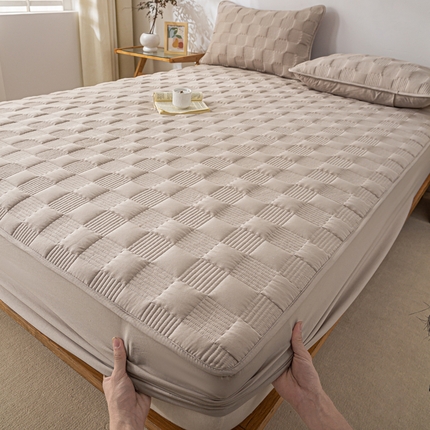 91家纺网 家纺一手货源 找家纺 （总）源舍家纺 2025新款A类水洗棉夹棉床笠