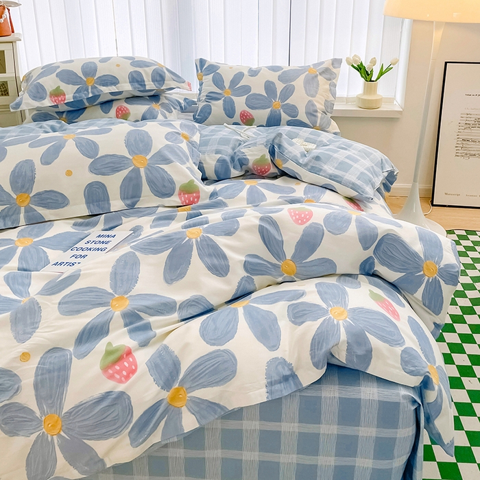 91家纺网 家纺一手货源 找家纺 金盛纺 2025新款13372全棉系列四件套 风灵玉秀