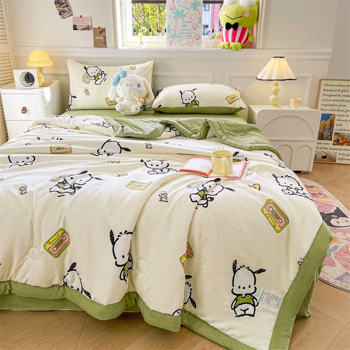 91家纺网 家纺一手货源 找家纺 （总）晓时候 2025新款正版授权三丽鸥水洗棉夏被新疆棉花被夏凉被空调薄被子