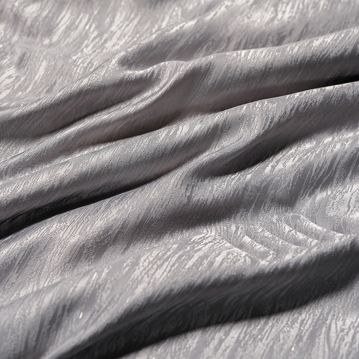 91家纺网 家纺一手货源 找家纺 丽卡家纺 2025新款翡丽天丝提花夏被四件套 石纹-深灰