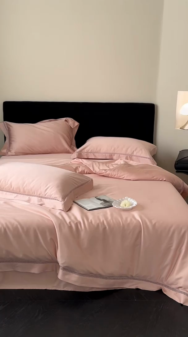 91家纺网 家纺一手货源 找家纺 （总）云栖家居 2025天丝棉镂空四件套-星光蝶语