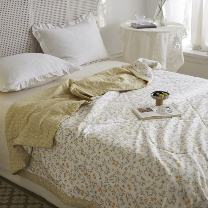 91家纺网 家纺一手货源 找家纺 维洋家纺 2025新款里外全棉印花棉花夏凉被 水果奇缘